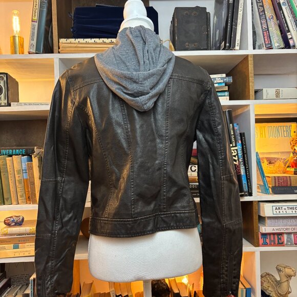 Levi's hooded faux leather jacket - Picture 2 of 4